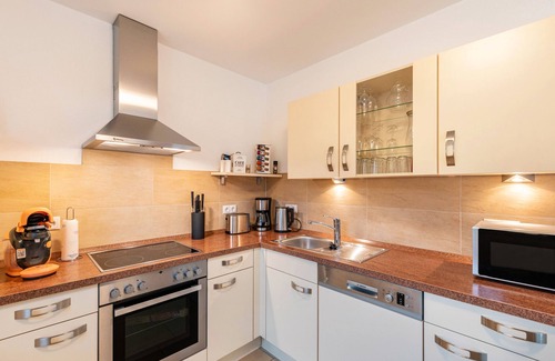 Muritz Apartamento | Apartamento 'Domizil Eden - Erdgeschoss' con terraza privada, jardín privado y Wi-Fi