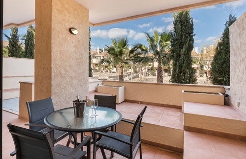 Hacienda del Álamo Apartamento | Apartamento "El Oasis Malta 2 Bajo A" con piscina compartida y Wi-Fi