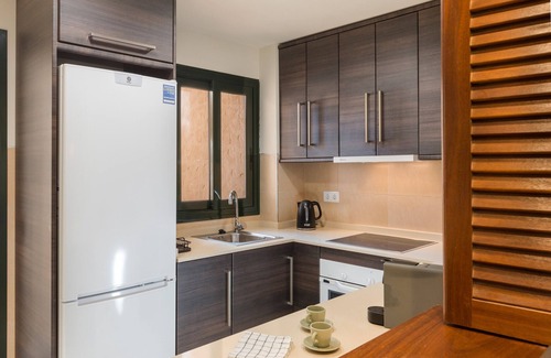 Fuente Álamo de Murcia Apartamento | Apartamento 'El Oasis Malta 1 Bajo A' con piscina compartida, Wi-Fi y aire acondicionado.
