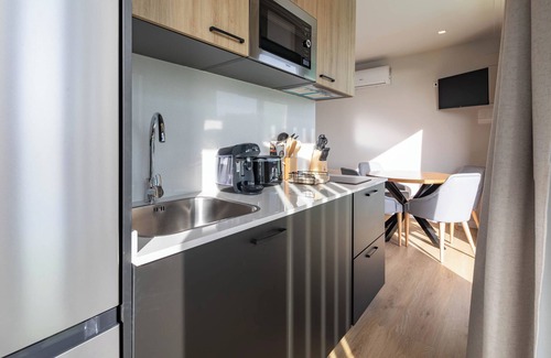 Puebla del Caraminal Apartamento | Apartamento 'Bungalow 1' con vistas al mar, Wi-Fi y aire acondicionado