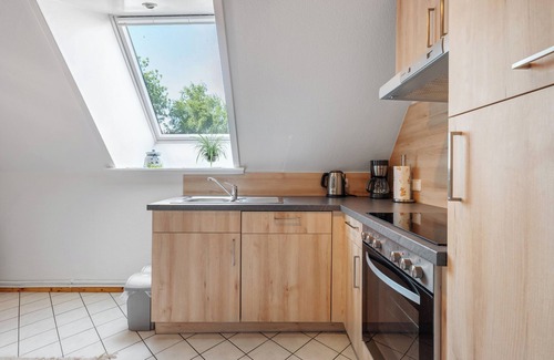 Bordelum Apartamento | Apartamento 'Ferienwohnung Bi-anne-to-huus' con terraza privada, jardín privado y Wi-Fi