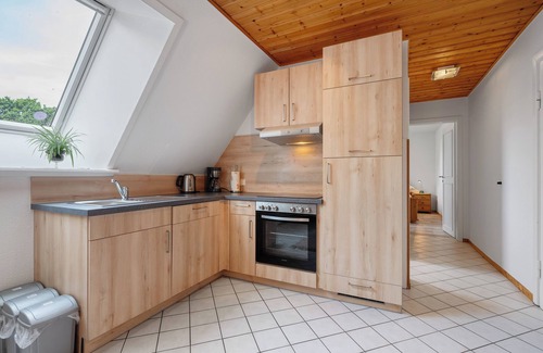 Bordelum Apartamento | Apartamento 'Ferienwohnung Bi-anne-to-huus' con terraza privada, jardín privado y Wi-Fi