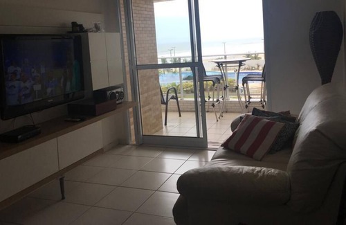 Mirim Apartamento | Apartamento frente al mar Pie en la arena con balcón Goumert
