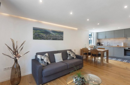 Ortsmitte Apartamento | Apartamento 'Feldmann Auf Der Mauer' con jardín compartido y Wi-Fi