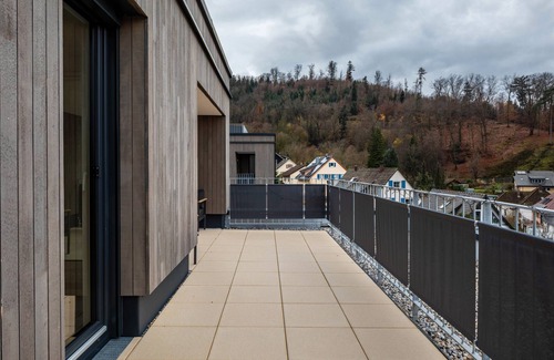 Waldkirch Apartamento | Apartamento 'Felsenkeller 16' con vistas a la montaña, terraza privada y Wi-Fi