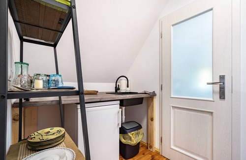 Bad Muskau Apartamento | Apartamento 'Ferienwohnung Im Grünen' con jardín compartido