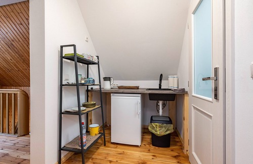 Bad Muskau Apartamento | Apartamento 'Ferienwohnung Im Grünen' con jardín compartido