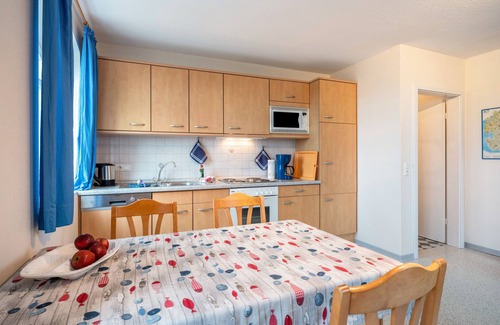 Suderdeich Apartamento | Apartamento 'Ferienwohnung Blau' con terraza compartida, jardín compartido y Wi-Fi