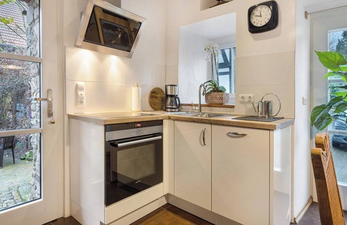 Emmerthal Apartamento | Apartamento 'Ferienwohnung Fachwerk-Home' con terraza privada