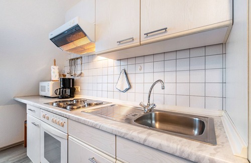 Bordelum Apartamento | Apartamento 'Ferienwohnung 4 Schwalben' con jardín compartido y Wi-Fi