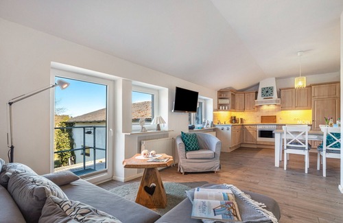 Bielenberg Apartamento | Apartamento 'Ferienwohnung 1' con terraza privada, jardín compartido y Wi-Fi