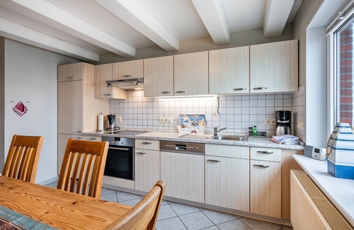 Hallig Langeneß Apartamento | Apartamento 'Ferienwohnung Sylt' con vistas al mar, terraza compartida y Wi-Fi