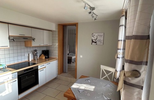 Hallig Langeneß Apartamento | Apartamento 'Ferienwohnung Helgoland' con vistas al mar, terraza compartida y Wi-Fi