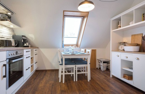 Olderup Apartamento | Apartamento 'Ferienwohnung Lillebror' con terraza compartida, jardín compartido y Wi-Fi