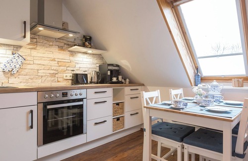 Olderup Apartamento | Apartamento 'Ferienwohnung Lillebror' con terraza compartida, jardín compartido y Wi-Fi