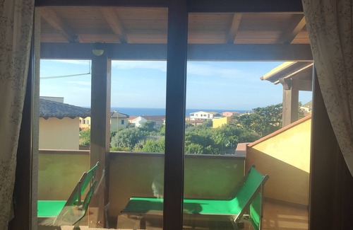 Lu Bagnu Apartamento | Ático con gran porche y una increíble vista del Golfo.