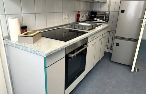 Nordhorn Apartamento | Apartment Flixi II - Doppelzimmer für Zwei Personen mit Gemeinschaftsflächen