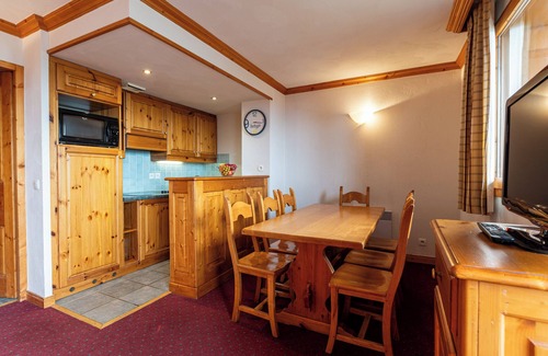 Plagne Villages Apartamento | Apartamento "Résidence Aspen" con vistas a la montaña, jardín privado y balcón