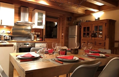 Monetier-les-Bains Apartamento | Apartamento en prestigioso chalet de madera en Monetier les Bains