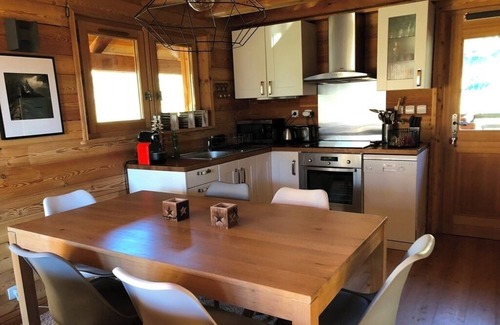 Monetier-les-Bains Apartamento | Apartamento en prestigioso chalet de madera en Monetier les Bains