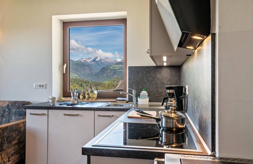 Luson Apartamento | Apartamento 'Gatscherhof Abendrot' con vistas a la montaña, jardín compartido y Wi-Fi