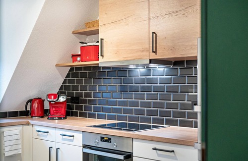 Lahr Apartamento | Apartamento 'Goldener Hirsch' con vistas a la montaña, balcón y Wi-Fi