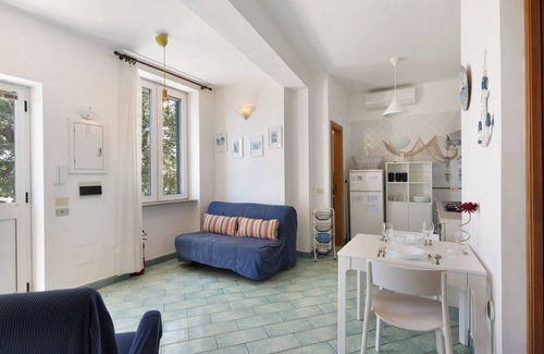 Erchie Apartamento | Apartamento 'Green Amalfi Coast' con vistas al mar, Wi-Fi y aire acondicionado