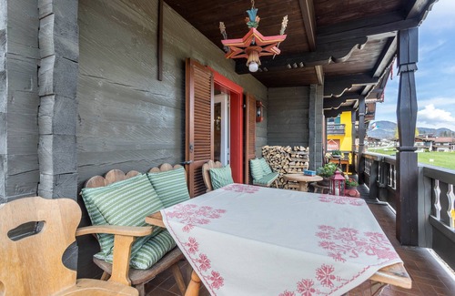 Unterschonau Apartamento | Apartamento 'Haus Alpenveilchen - Appartement 3' con vistas a la montaña, jardín compartido y Wi-Fi