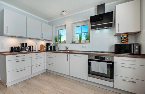 Wischhafen Apartamento | Apartamento 'Haus Ankerplatz' con terraza privada, jardín comunitario y wifi