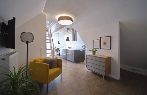 Medelby Apartamento | Apartamento 'Hof Maiholm - Heuboden' con Wi-Fi