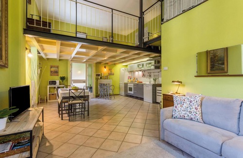 Como Apartamento | Apartamento "Il Soppalco" con vistas a la montaña, Wi-Fi y aire acondicionado