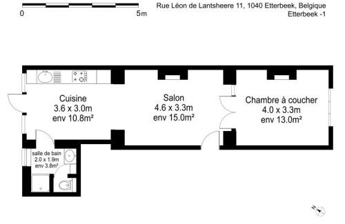 Upper Town Apartamento | Apartment in Brussels, Lantsheere by Homenhancement SA