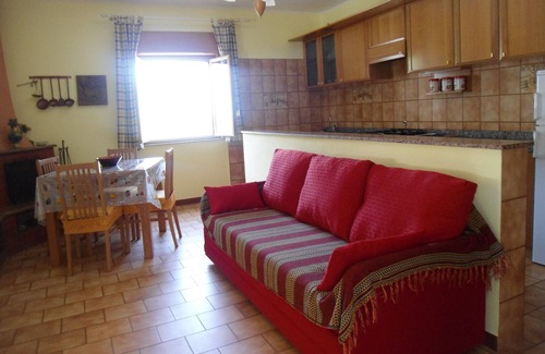 Galbato Apartamento | Apartamento en frente de las Islas Eolias: terraza con hermosa vista panorámica
