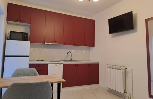 Omisalj Apartamento | Apartamento en Punat con Terraza, Acondicionador, WIFI, Lavadora (3829-2)