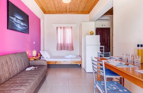 Vassiliki Apartamento | Apartamento 'Iole' con vistas al mar, Wi-Fi y aire acondicionado