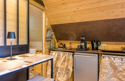 Granges-Aumontzey Cabina | Apartamento 'La Marmotte' con terraza privada
