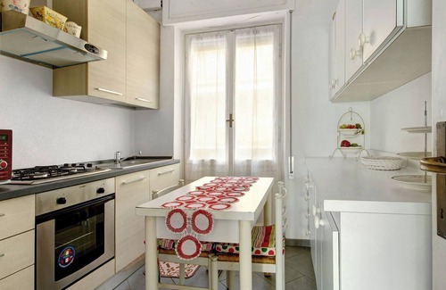 Zoagli Apartamento | Apartamento 'La Solatia' con vistas al mar, balcón y aire acondicionado