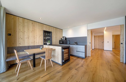 Salonetto Apartamento | Apartamento 'Lodge Rosmarin' con vistas a la montaña, sauna privada y bañera de hidromasaje