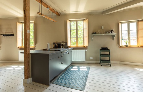 Grossostheim Apartamento | Apartamento 'LOFT' con terraza compartida y Wi-Fi