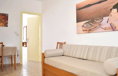 Merichas Apartamento | Apartamento 'Manolika Studio 4' con vistas al mar, Wi-Fi y aire acondicionado