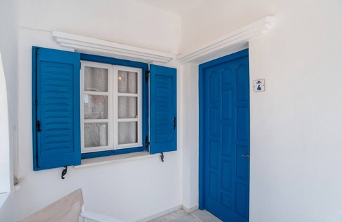 Mikri Vigla Apartamento | Apartamento 'Maroulis Studios - Studio 4' con jardín privado, Wi-Fi y aire acondicionado