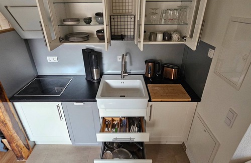 Striesen Apartamento | Apartamento 'Nahe Blauen Wunder 2' con terraza compartida, jardín compartido y Wi-Fi