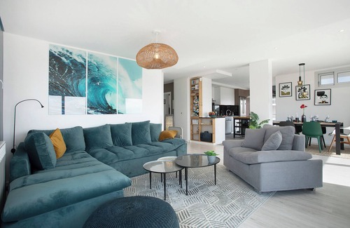 Nazare Apartamento | Apartamento 'Nazaré Dream View' con vistas al mar, piscina compartida y Wi-Fi
