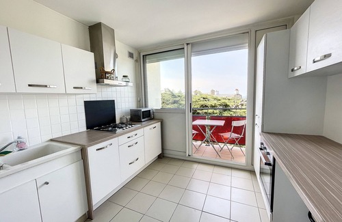 Donville-les-Bains Apartamento | Apartamento cerca de la playa y tiendas, 4 camas