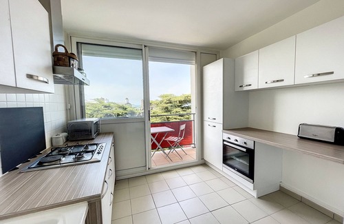 Donville-les-Bains Apartamento | Apartamento cerca de la playa y tiendas, 4 camas