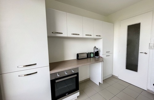 Donville-les-Bains Apartamento | Apartamento cerca de la playa y tiendas, 4 camas