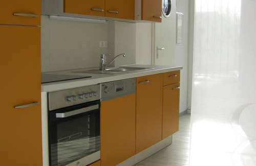 St Lorenz Apartamento | Apartamento Niemann 3 - cocina grande con terraza
