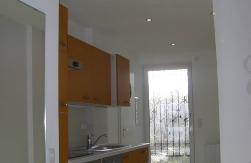 St Lorenz Apartamento | Apartamento Niemann 3 - cocina grande con terraza