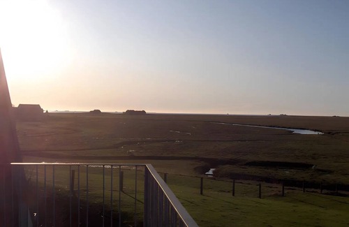 Langeneß Apartamento | Apartamento 'Nordseeblick' con vistas al mar, terraza privada y Wi-Fi