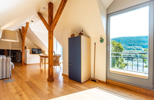 Senheim Apartamento | Apartamento-Nussspeicher-Vista al rio-Baño Privado
